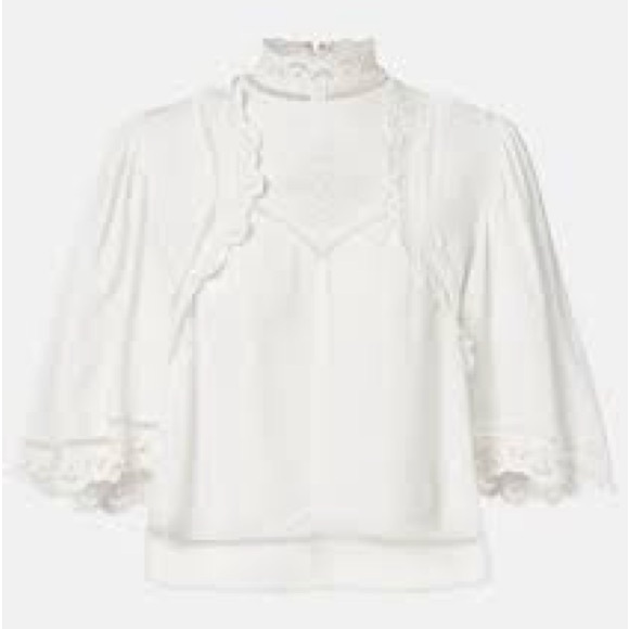 Isabel Marant White Lace Blouse NWT size 38 - Picture 3 of 6